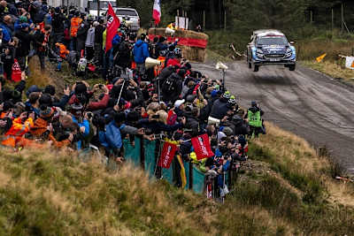 Elfyn Evans vor seinen Landsleuten