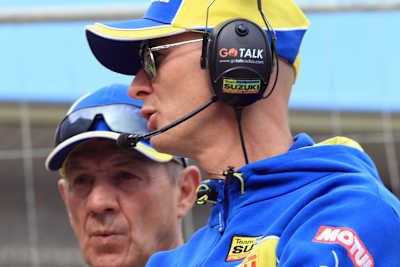 Stefan Everts (vorn) mit seinem Vater Harry