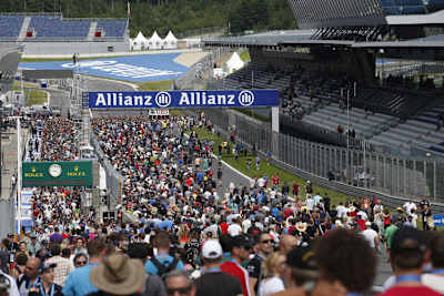 Red Bull Ring: Mehr Fans in der Boxengasse als auf den Tribünen von Südkorea