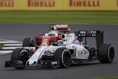 Sebastian Vettel und Felipe Massa kamen sich im Grossbritannien-GP in die Quere