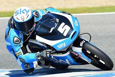 Romano Fenati auf der KTM von Valentino Rossis Moto3-Team