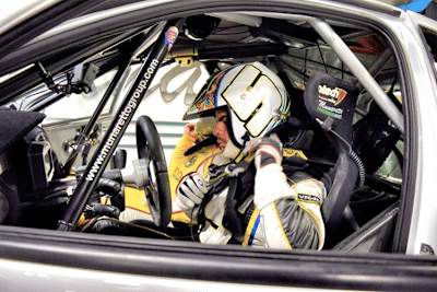 Romano Fenati bei der «Monza Rally Show» im Renault Clio R3C 