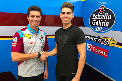 Teamchef Joan Olivé mit Augusto Fernández