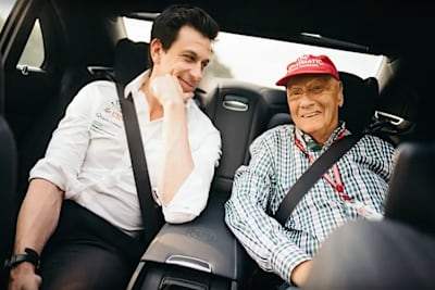 Toto Wolff mit Niki Lauda