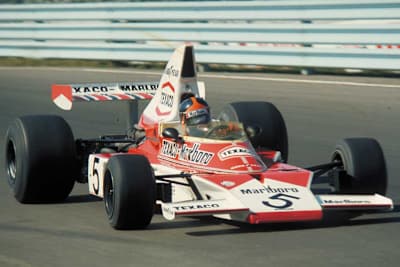 Emerson Fittipaldi 1974 auf dem Weg zum zweiten WM-Titel