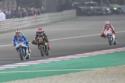 Im Rennen: Rins vor Folger und Lorenzo