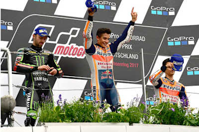 Sieger Marc Marquez wunderte sich zuerst über die starke Performance von Jonas Folger