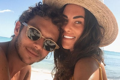 Valentino Rossi mit seiner Francesca in Mexiko