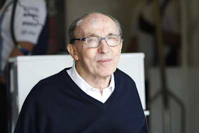 Williams-Oberhaupt Frank Williams liess sich die offizielle Eröffnung des Williams Advanced Engineering Facility nicht entgehen