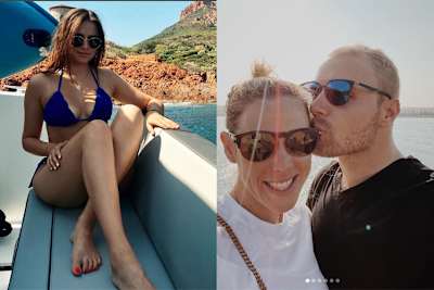 Charlotte Siné sowie Valtteri Bottas mit Tiffany Cromwell 