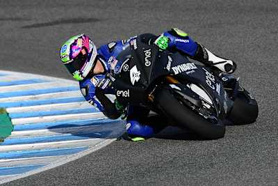 Marvin Fritz fährt in Jerez mit Strom