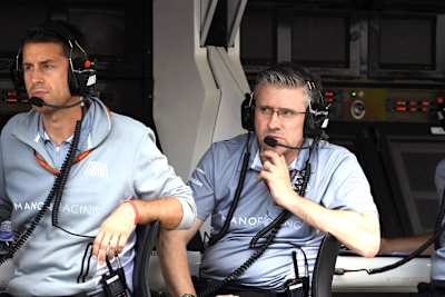 Pat Fry (rechts) in Hockenheim 2016