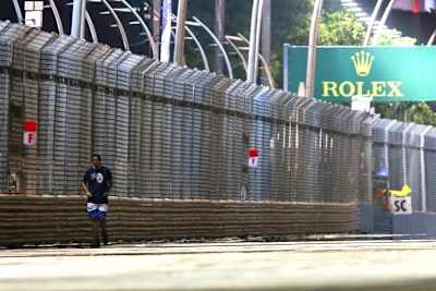 Sebastian Vettel traute seinen Augen nicht, was er da sah