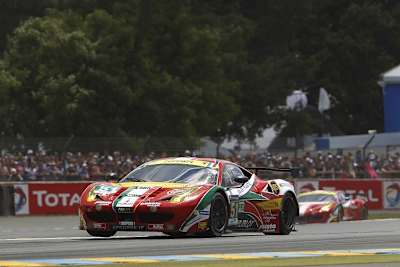 Der GTE-Pro-Klassensieger der 24h von Le Mans 2014: Ein Ferrari 458 Italia