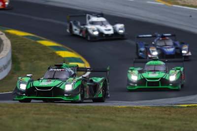 Sieger beim Petit Le Mans: Der Nissan-DPi von Brendon Hartley, Scott Sharp und Ryan Dalziel