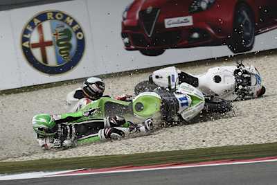 Kevin Wahr am Boden: Gamarino (11) ließ ihm keine Chance