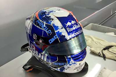 Der neue Helm von Pierre Gasly