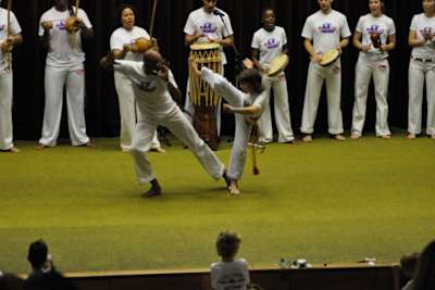 Martin Gbelec beim Capoeira-Training