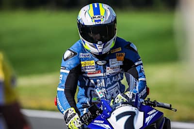 Tim Georgi auf seiner Yamaha