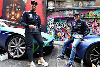 Daniel Ricciardo und Max Verstappen am Mittwoch in Melbourne
