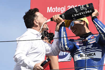 Teamchef Fausto Gresini und Enea Bastianini: In Valencia wieder Grund zum Feiern?