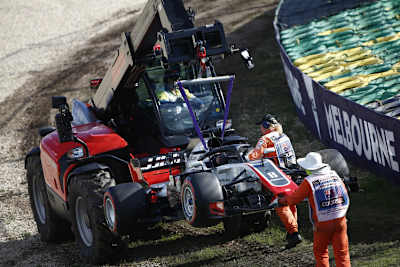 Doppel-Nuller: Günther Steiner musste in Melbourne gleich zwei Ausfälle verkraften 