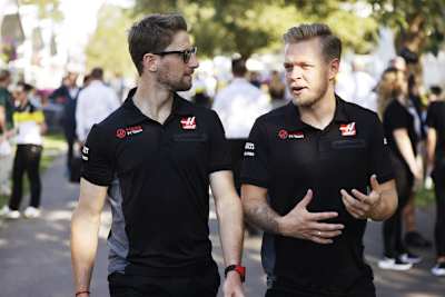 Kevin Magnussen und Romain Grosjean