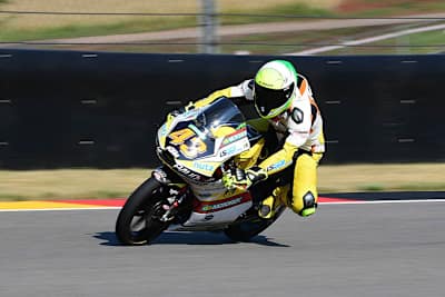 Luca Grünwald auf der KTM des Freudenberg-Teams beim Sachsenring-GP