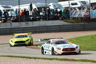 Der Mercedes-AMG GT3 von Zakspeed fuhr am Sachsenring sogar auf das Podium