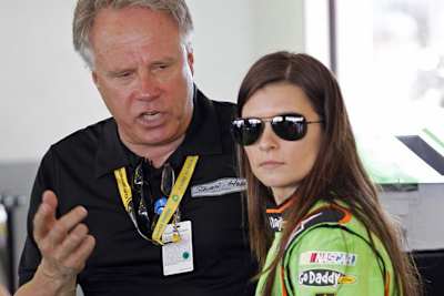 Teamchef Gene Haas mit Danica Patrick