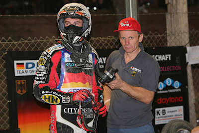 Michael Härtel (li.) mit seinem Tuner und Betreuer Robert Barth