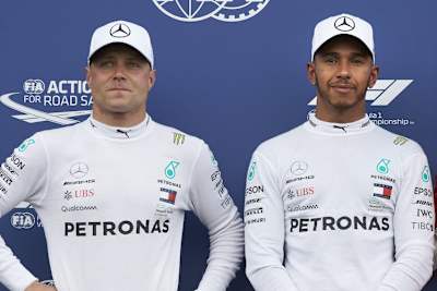 Lewis Hamilton und Valtteri Bottas