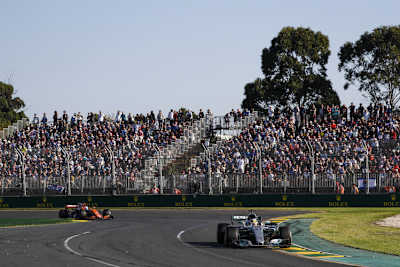Lewis Hamilton im Albert-Park