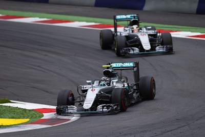 Lewis Hamilton und Nico Rosberg