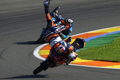 Das Finale in Valencia: Wieder ein Sturz von Hanika