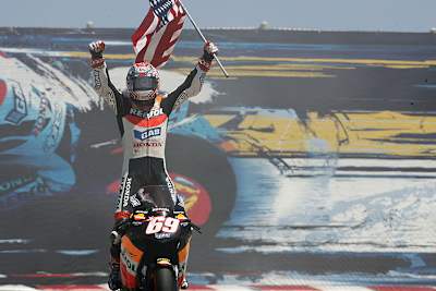 Nicky Hayden triumphierte 2005 in Laguna Seca