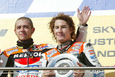 2003: Valentino Rossi und Nicky Hayden