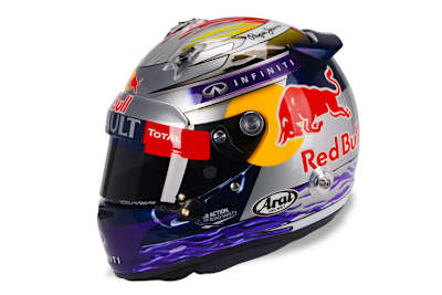 Mit diesem Helm wird Sebastian Vettel das Abu-Dhabi-Training bestreiten