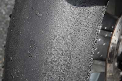 Abriebbild Hinterrad