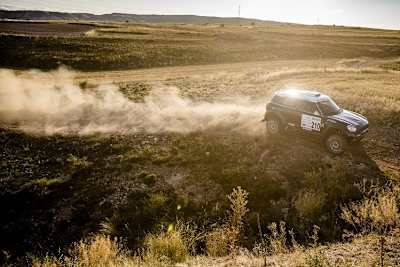 Mikko Hirvonen bei seiner Offroad-Premiere in Spanien