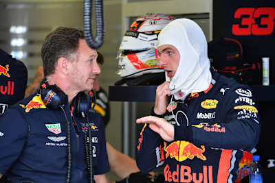 Christian Horner mit Max Verstappen