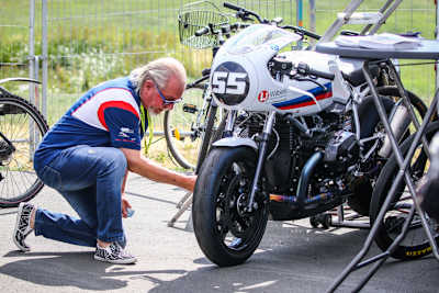 Benny Wilbers mit der nineT Racer