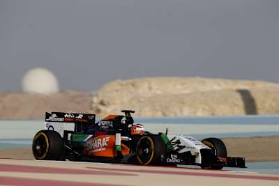 Wie in einer Mondlandschaft: Nico Hülkenberg auf dem Weg zur Bestzeit