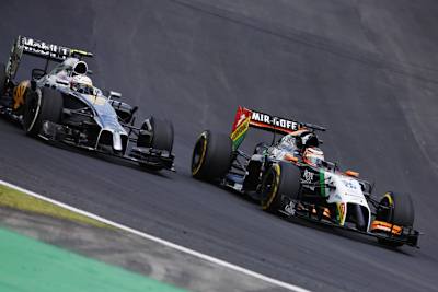 Nico Hülkenberg gegen Kevin Magnussen in Brasilien 2014