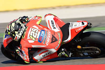 Andrea Iannone nützte den Speed der Ducati GP15 prächtig aus