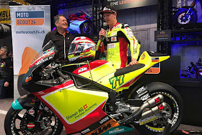 Dominique Aegerter mit Moderator Sepp Betschart