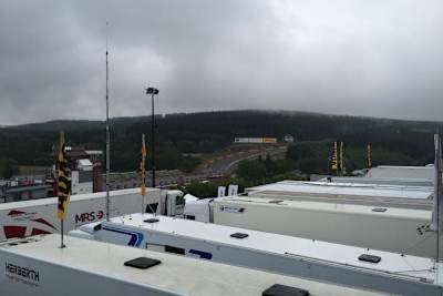 Ruhe und Regen am Freitagmorgen in Spa