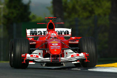 Michael Schumacher in Imola 2004