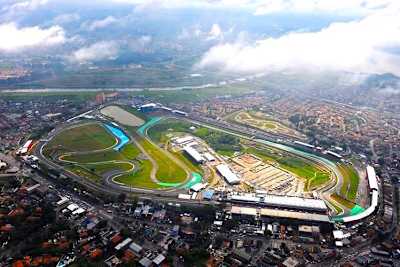 Die Rennstrecke von Interlagos