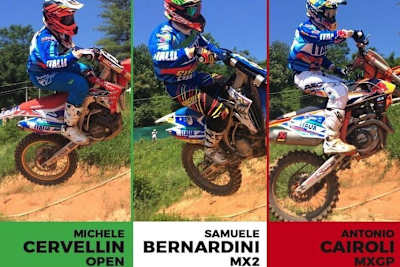 Cairoli, Bernardini und Cervellin werden die italienischen Farben beim MXoN vertreten